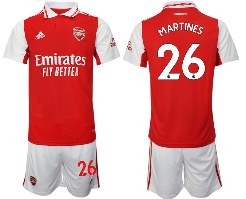 Men 2022-2023 Club Arsenal home red #26 Soccer Jersey
